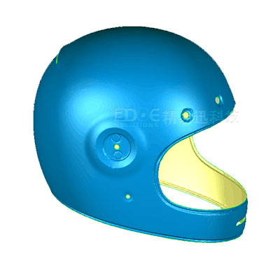 摩托車(chē)頭盔三維掃描逆向設(shè)計(jì)