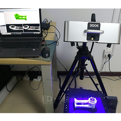 天然氣煤氣灶進(jìn)風(fēng)管三維掃描逆向畫(huà)圖-藍(lán)光拍照式